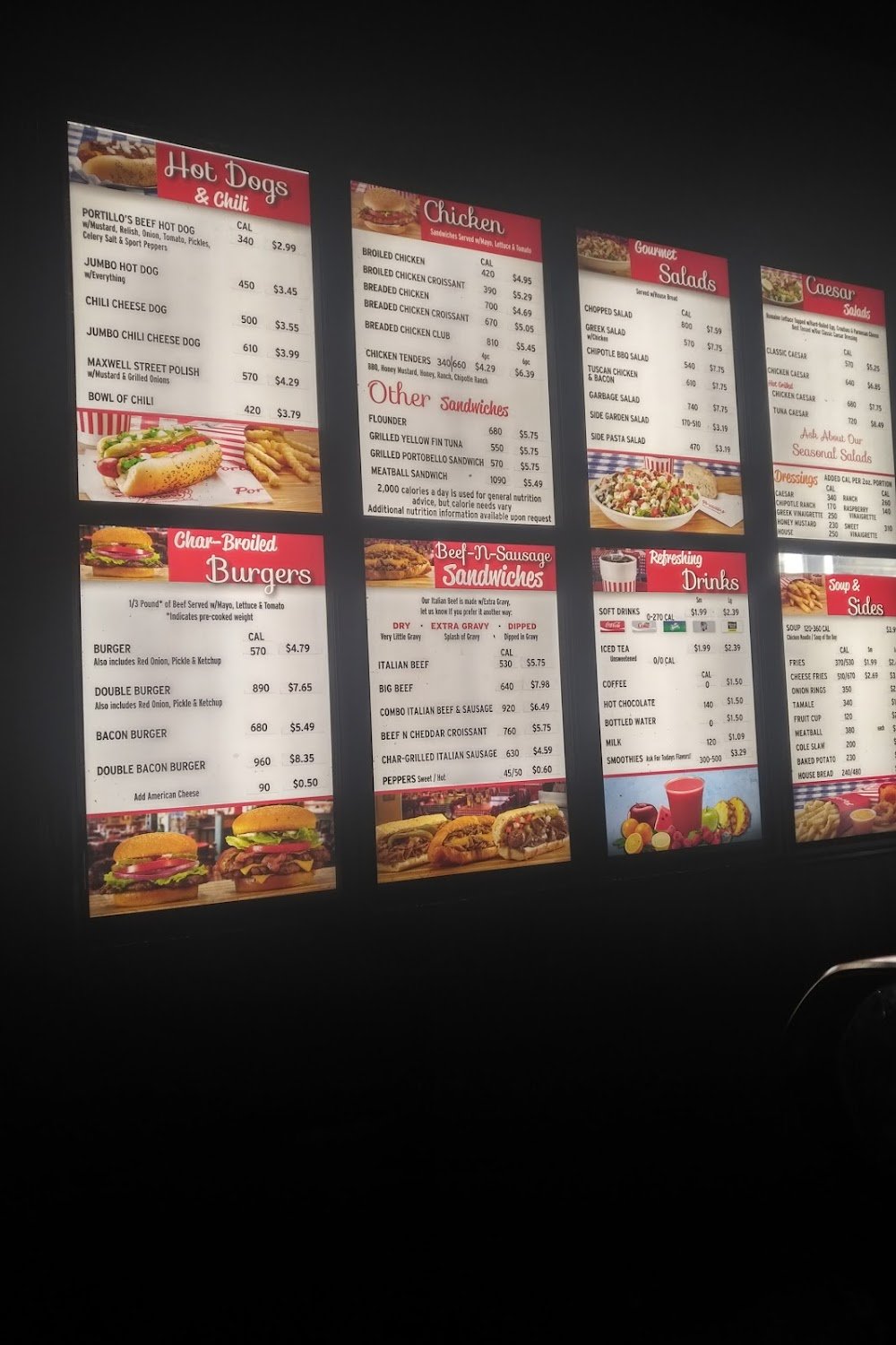 Portillos Naperville Menu With Prices