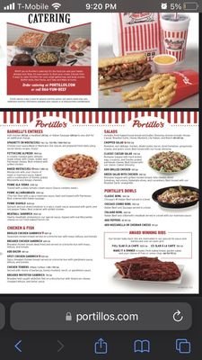 Portillos Schaumburg Menu With Prices