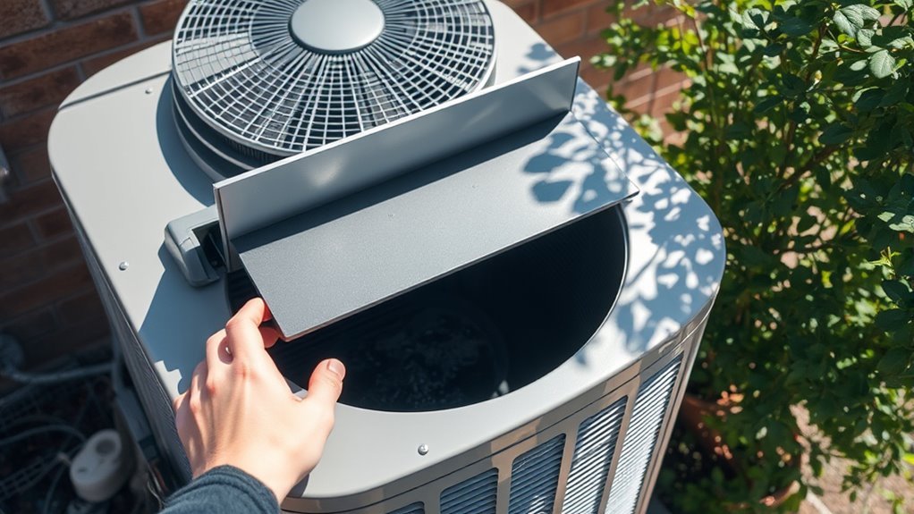 accessing ac drain pan