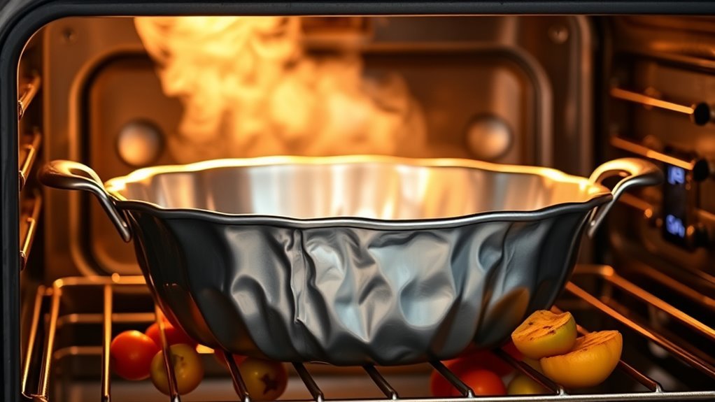 aluminum pans oven safety