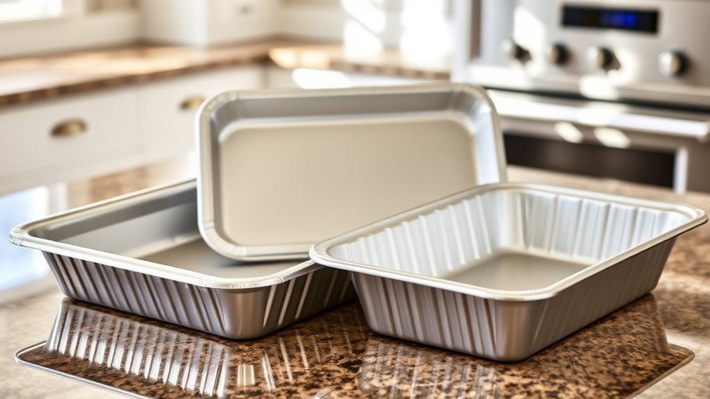 aluminum pans oven safety