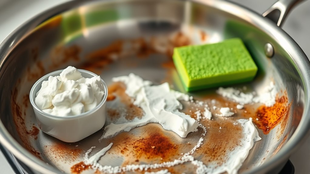 apply baking soda paste thoroughly