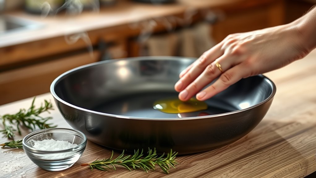 apply oil heat repeat