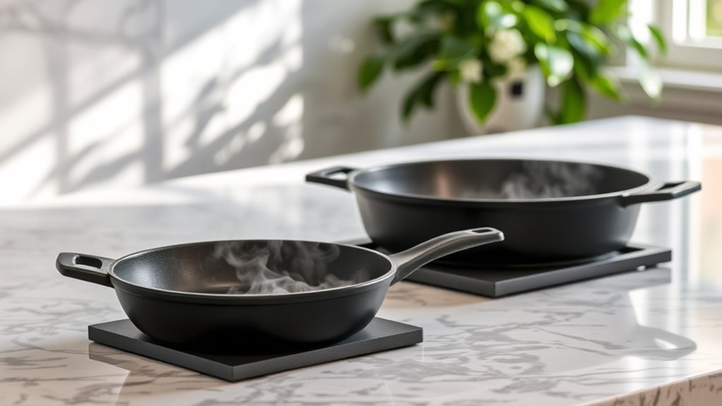 avoid hot pan contact