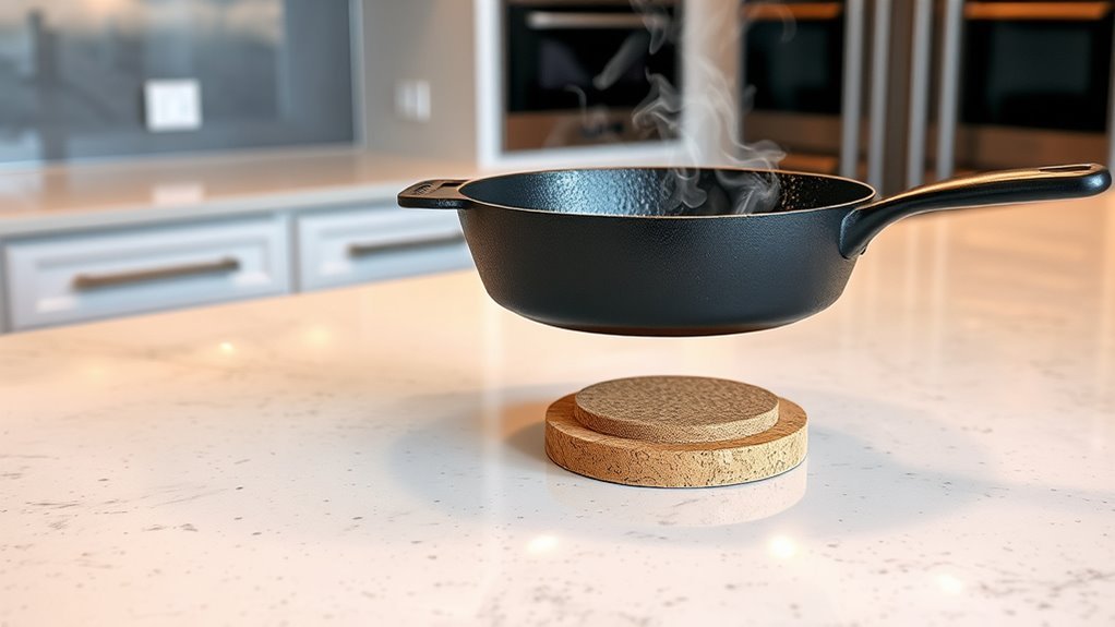 avoid hot pan contact