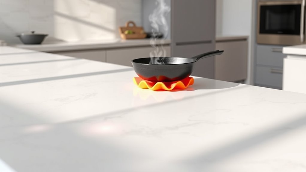 avoid placing hot items