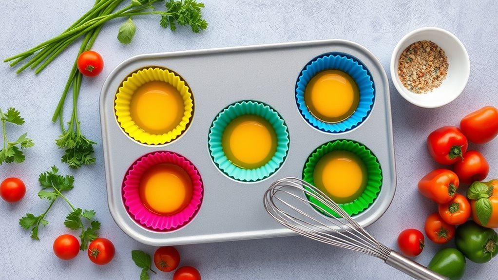 bake eggs in muffin tins