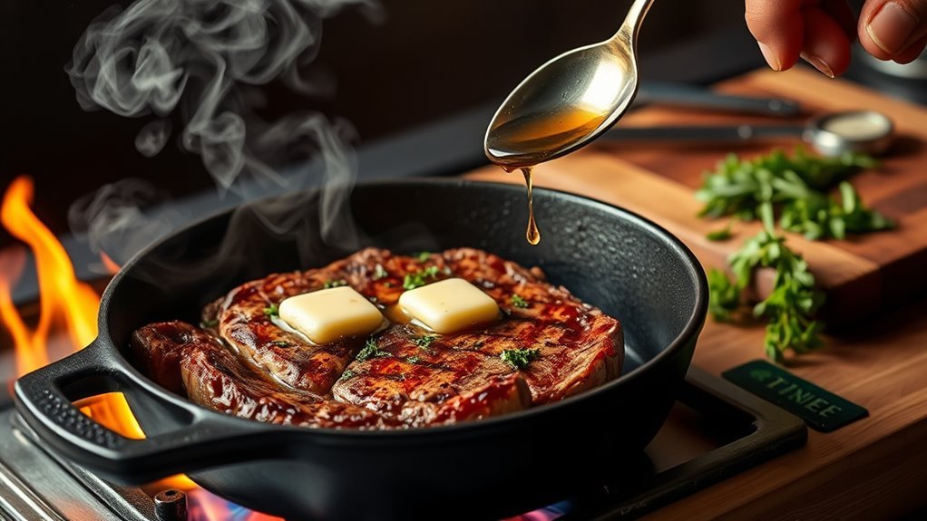 baste monitor rest steak