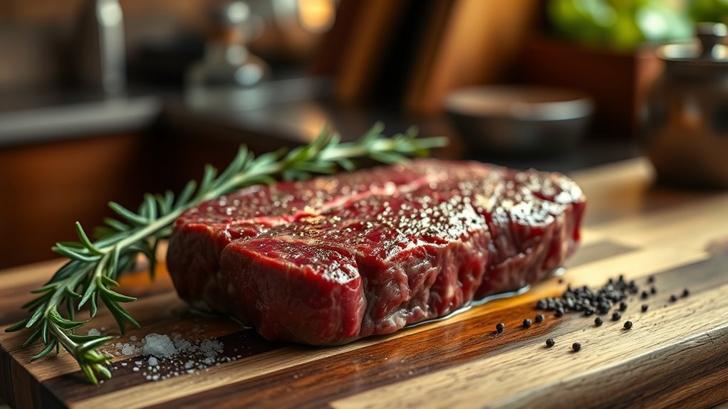 choose thick well marbled steak