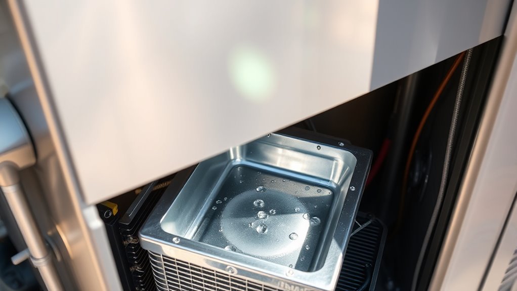 collects and channels condensate