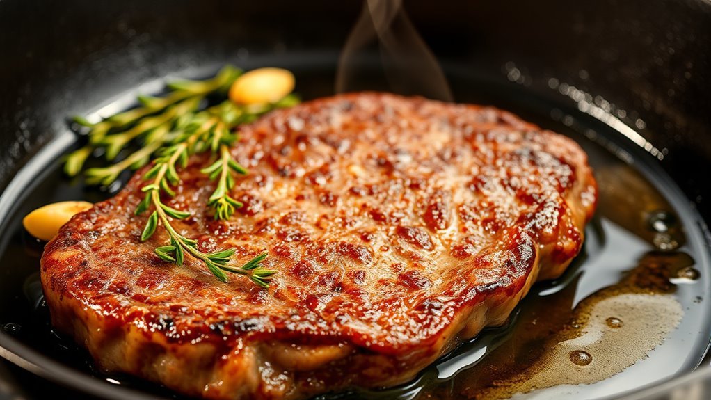 cook steak in skillet
