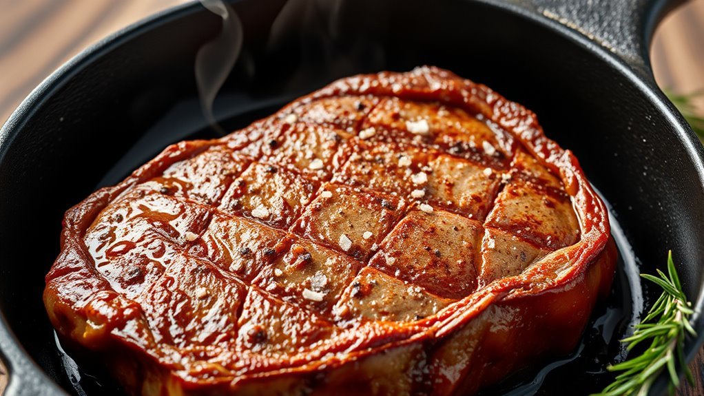 cook steak in skillet