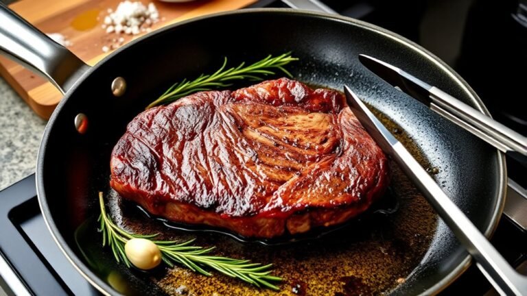 cook t bone steak pan