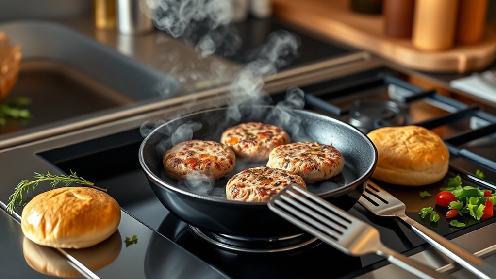 cook turkey burgers evenly