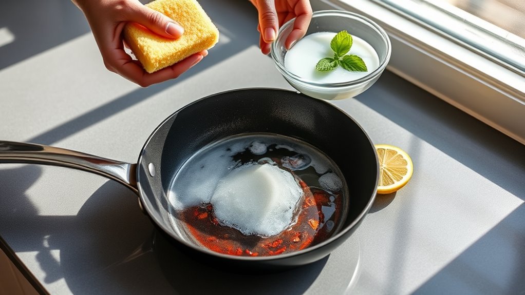 cool rinse remove residue