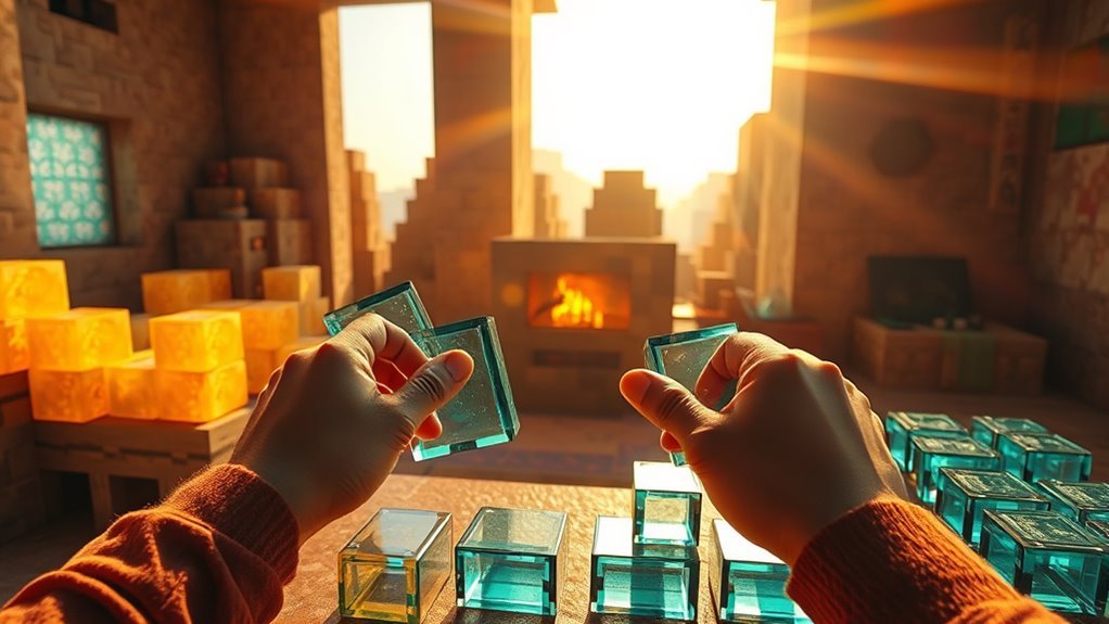 crafting glass panes step by step