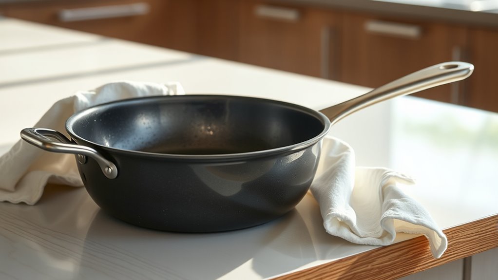 dry thoroughly before oiling