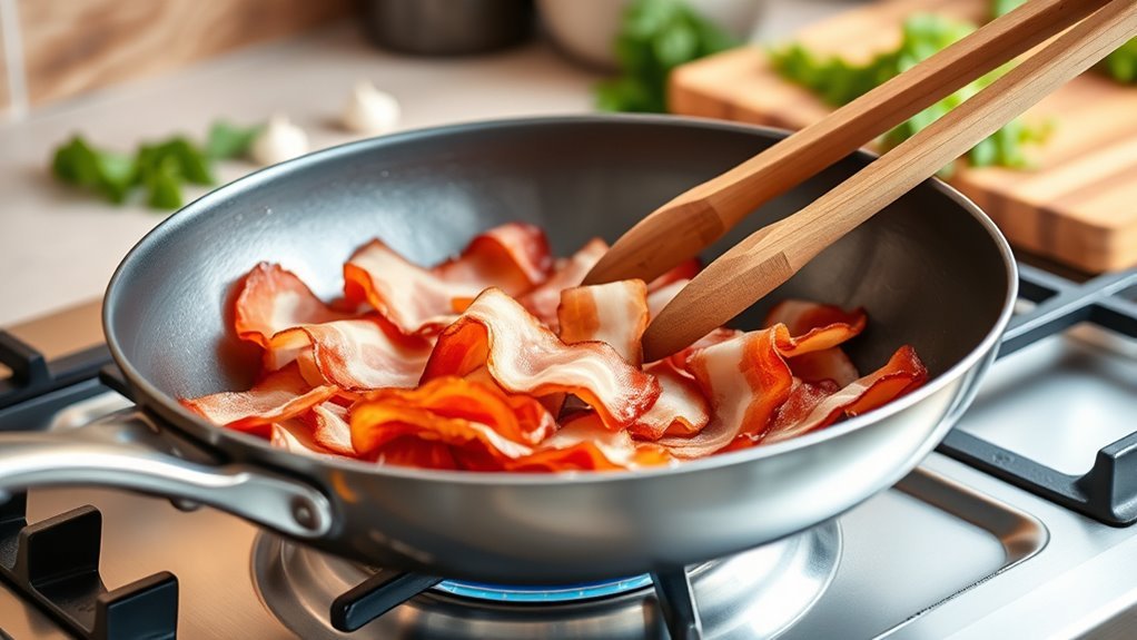 evenly cook turkey bacon