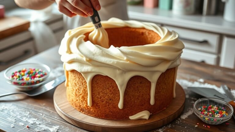 frosting tube pan cake