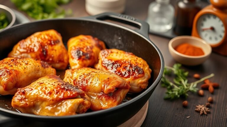 frying chicken thighs properly