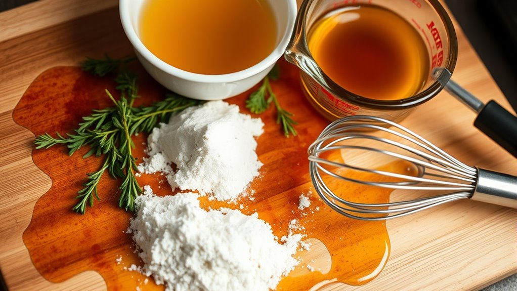 gather ingredients for gravy