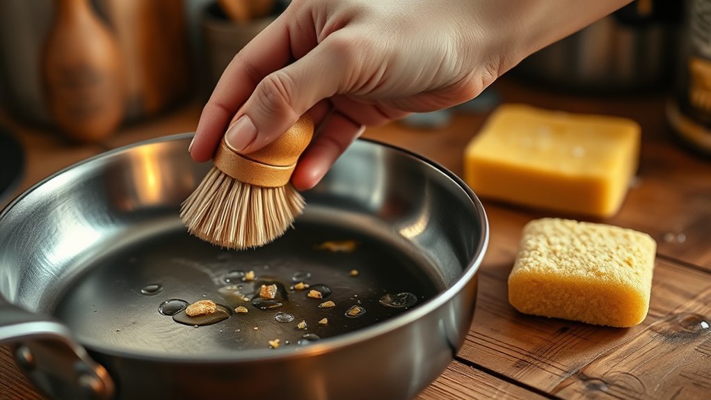 gentle cleaning preserves seasoning