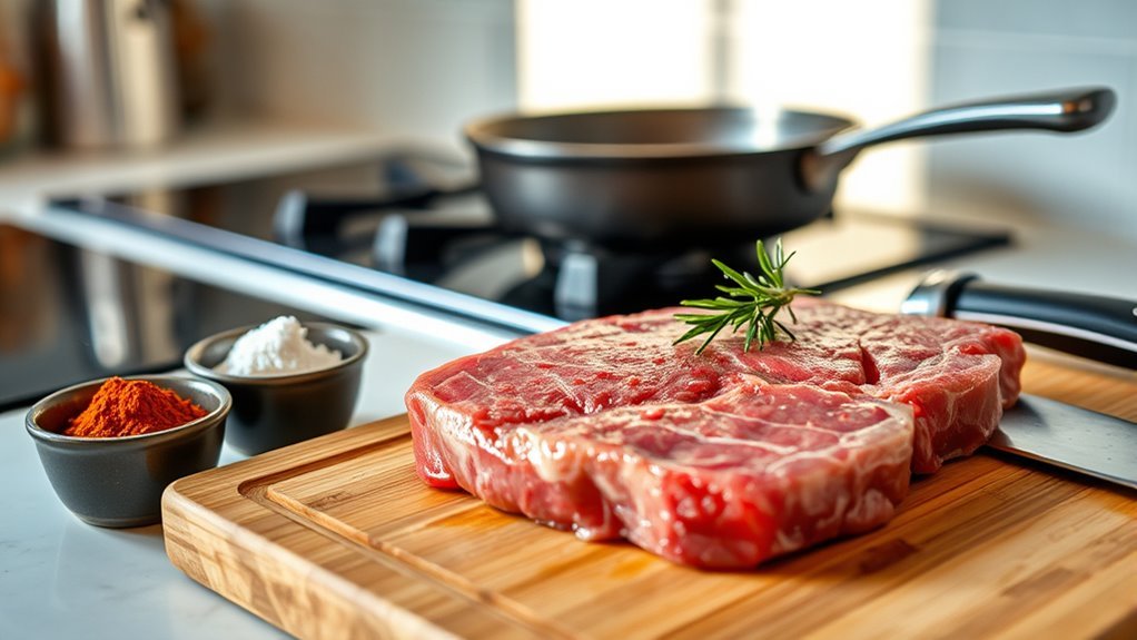 keep steaks fully frozen