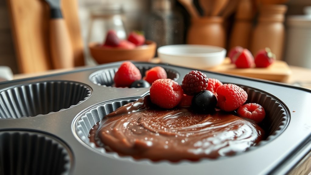 light oil for sticky muffins