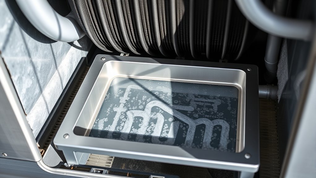 locate evaporator drain pan