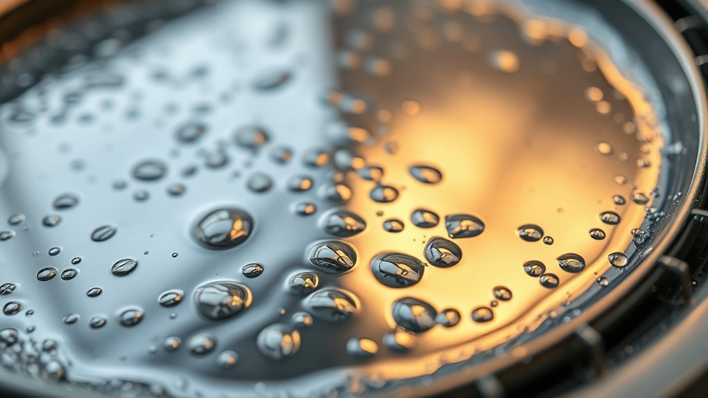 maintain proper drip pan level