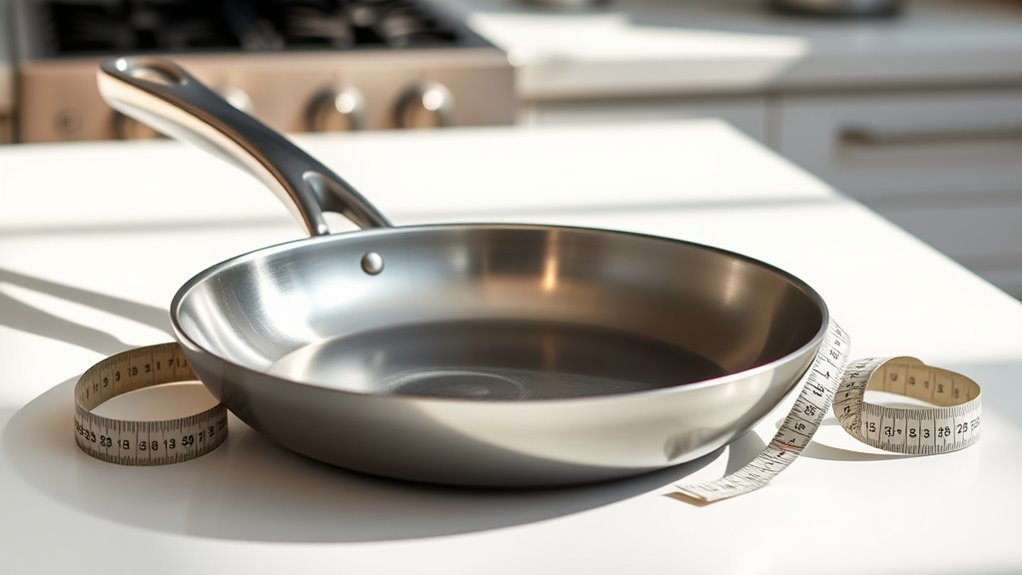 measure flat bottom diameter