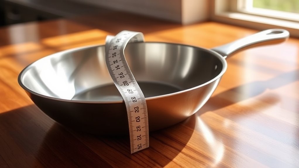 measure pan depth accurately