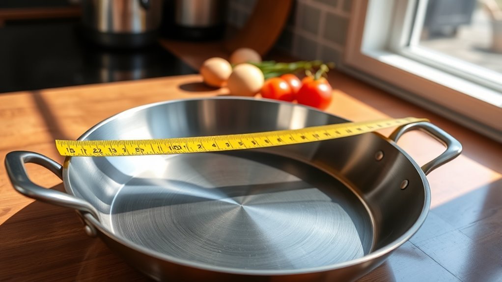 measure pan inner diameter