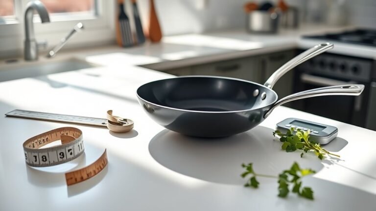 measuring frying pan size