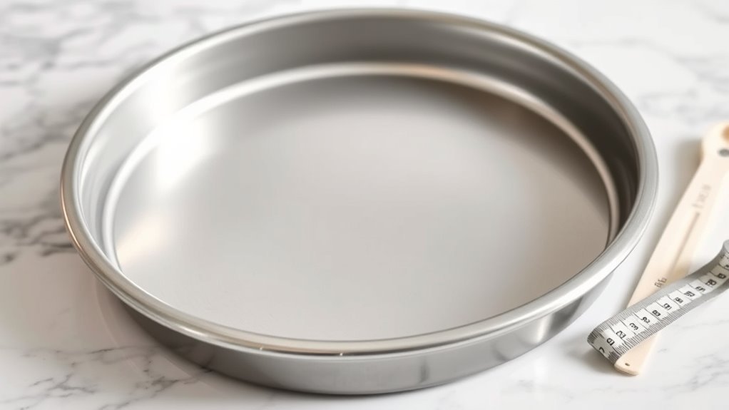 pan depth and rim height