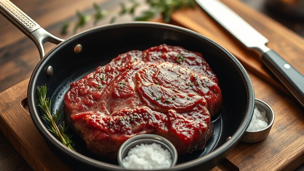 pan fried wagyu steak preparation