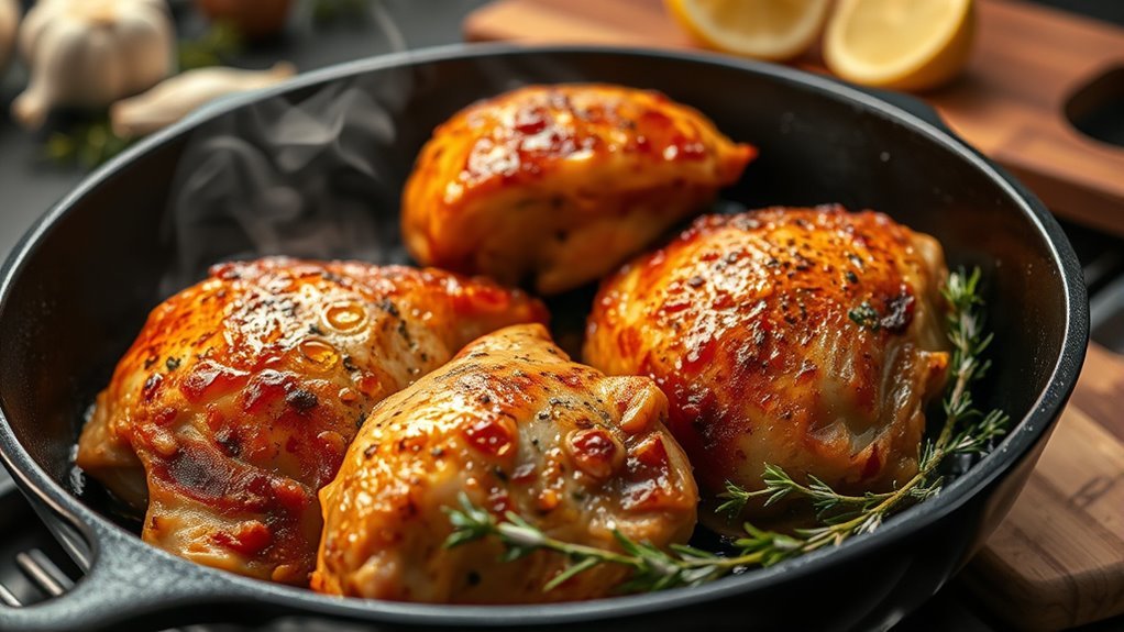 pan sear chicken thighs duration