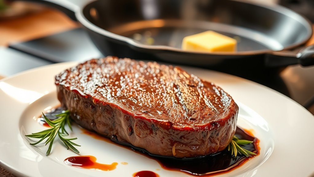 pan seared filet mignon perfection