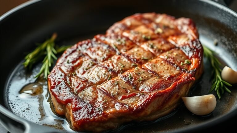 perfect cast iron steak cooking