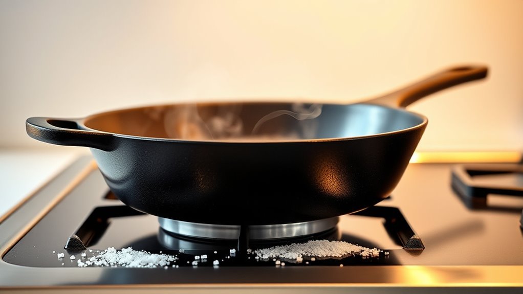 preheat pan thoroughly first