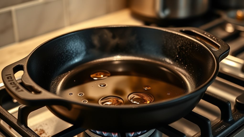 preheat skillet add oil