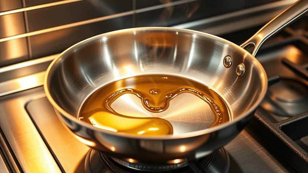 preheat skillet add oil