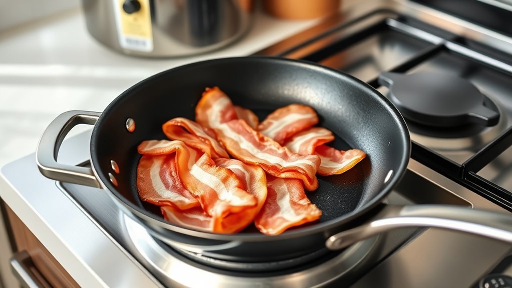 preheat skillet properly first