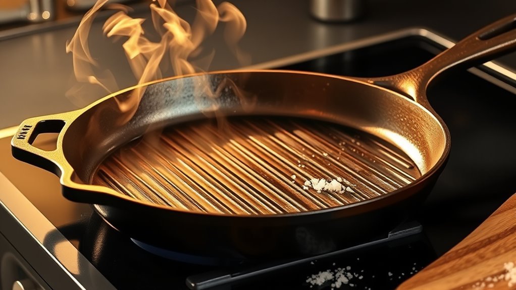 preheat test oil sear