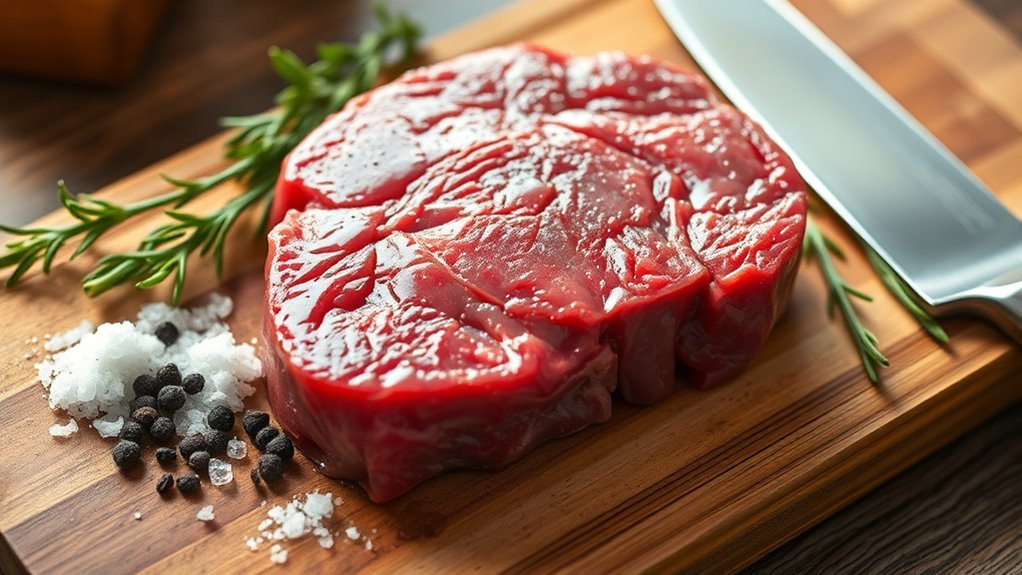 prepare steak dry score