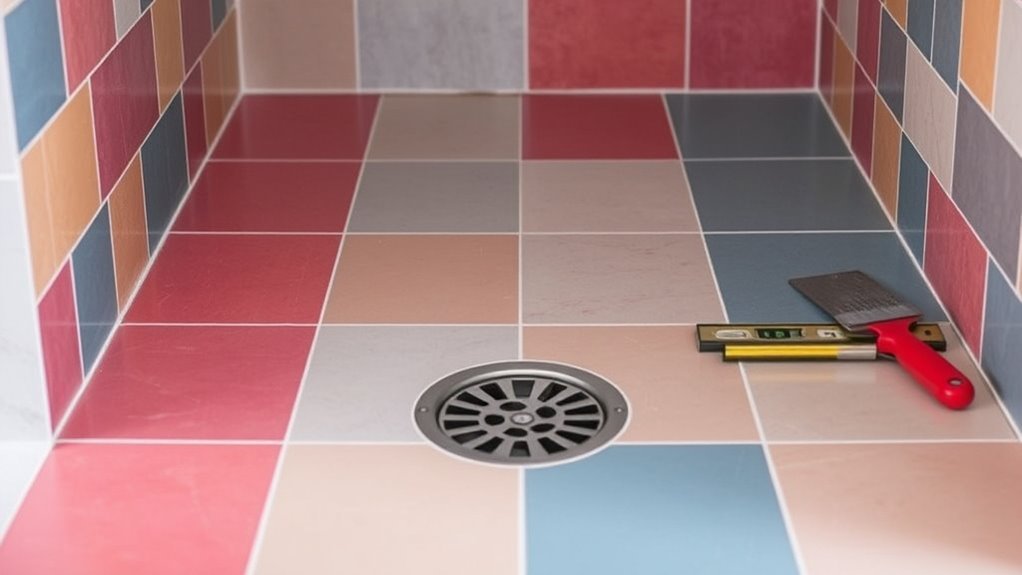 proper shower floor slope