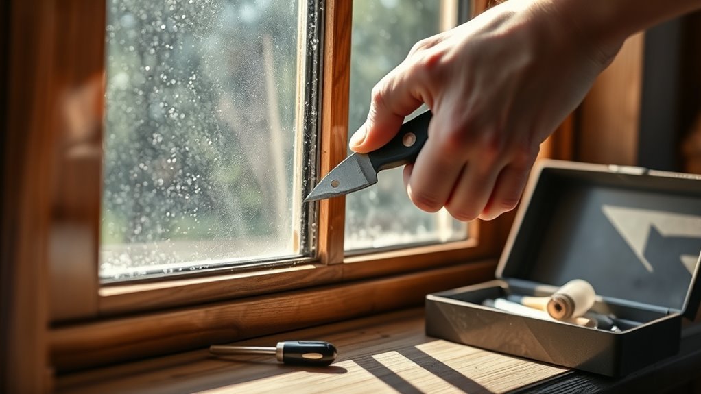 remove beading carefully and completely