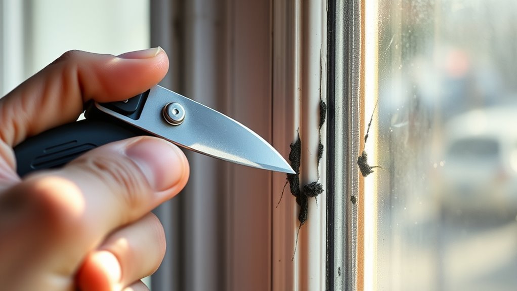 remove old sealant carefully