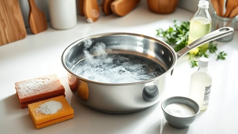 remove stubborn burnt residue