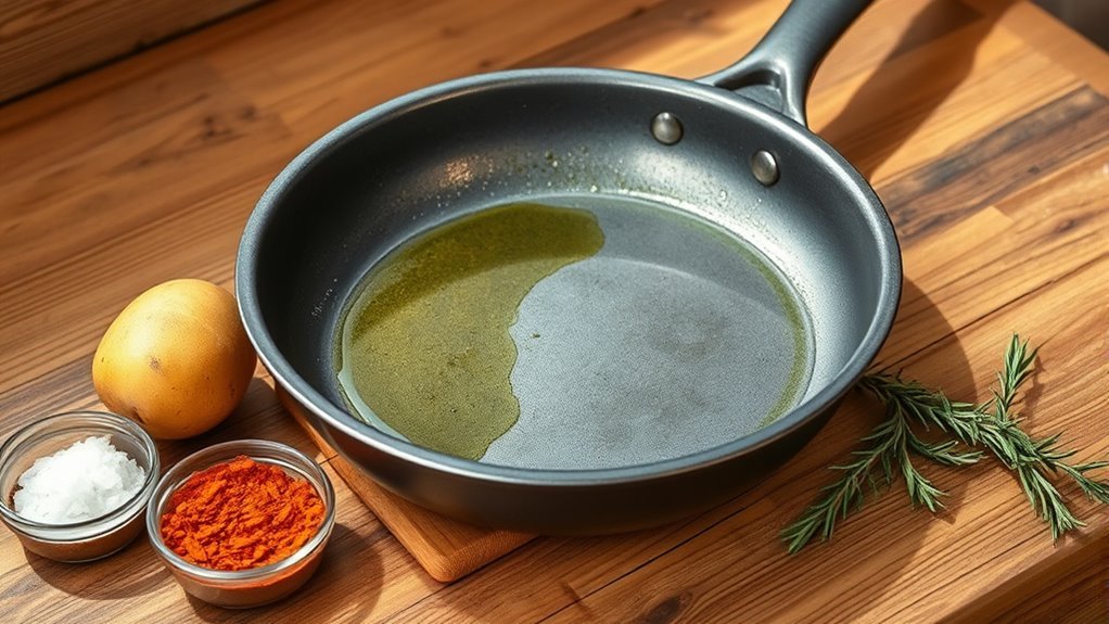 seasoning a carbon steel pan
